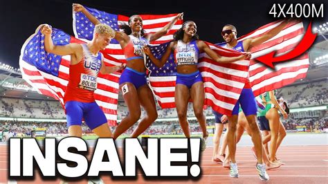 Something INSANE Just Happened In The 4x400 Meter Mixed Relay Team USA