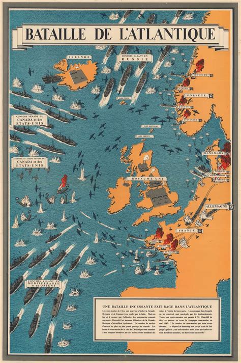 Bataille De L Atlantique Geographicus Rare Antique Maps