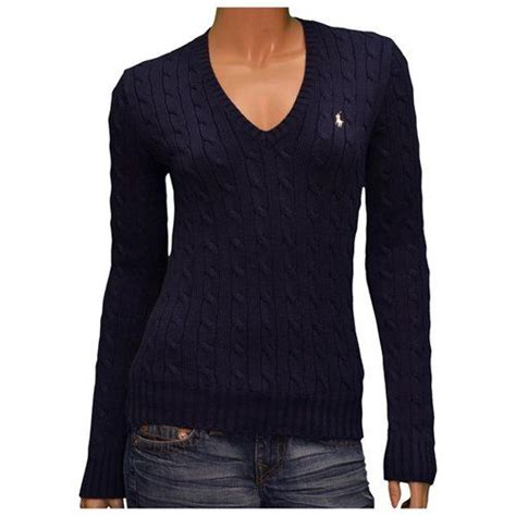 Ralph Lauren Ladieswomens Luxury V Neck Jumpersweater 100 Cotton Bnwt Ml Fashion Clothes