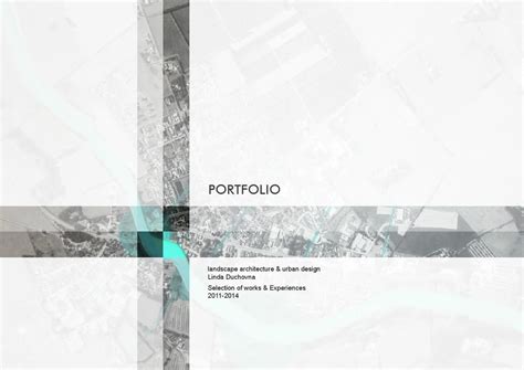 Landscape Architecture Portfolio Cover