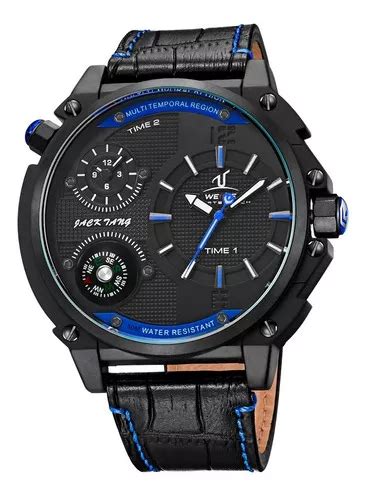 Reloj analógico Weide UV1507b para hombre negro y azul MercadoLibre