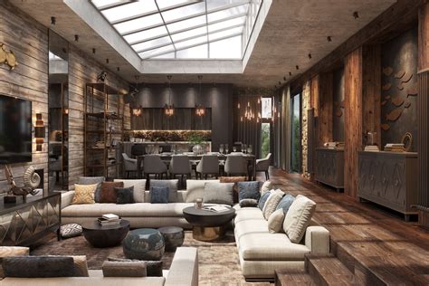 Особенно атмосферный элемент первого этажа - уютная лаунж-зона ...