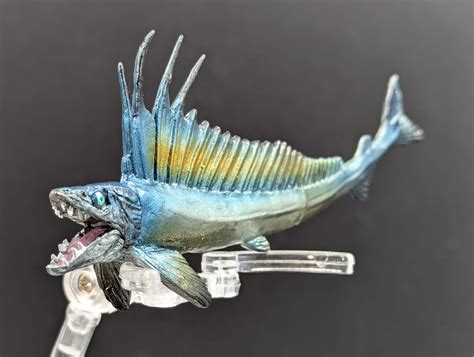 longnose lancetfish mini collection deep sea fish  bandai animal