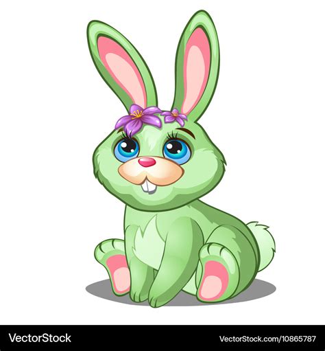 Cute Cartoon Bunnies With Big Eyes