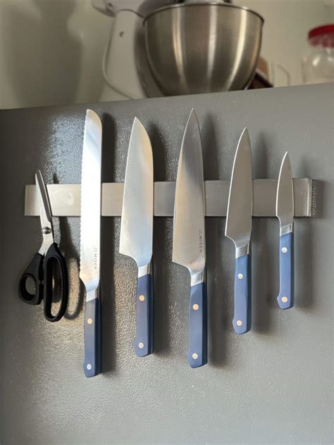 Double Sided Magnetic Knife Holder For Fridge Wall Stainless Steel