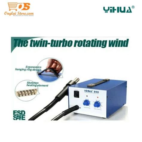 Promo Blower Yihua Solder Uap Station Analog Hot Air Blue Vortex Fan Ori Diskon Di
