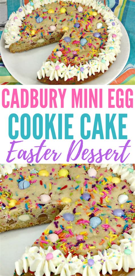 Cadbury Mini Eggs Easter Cookie Cake Recipe Recipe Easter Dessert