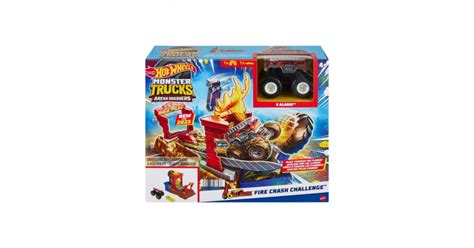 HOT WHEELS MONSTER TRUCKS ENTRY CHALLENGE ARENA SMASHERS PROVOCAREA FIRE CRASH SuperHeroes