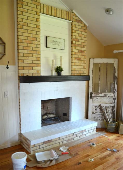 How to Paint a Brick Fireplace