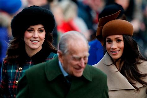 Kate Middleton and Meghan Markle curtsied in unison during their first public outing together ...