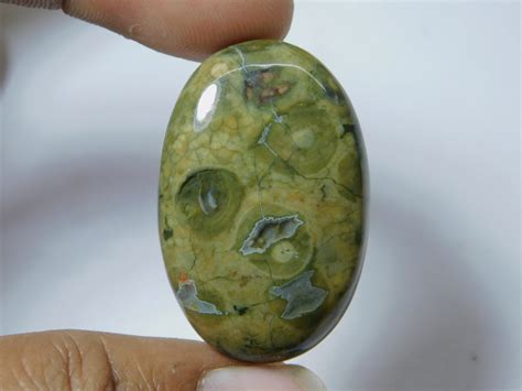 Amazing Natural Rhyolite Cabochon Top Quality Green Rhyolite Etsy