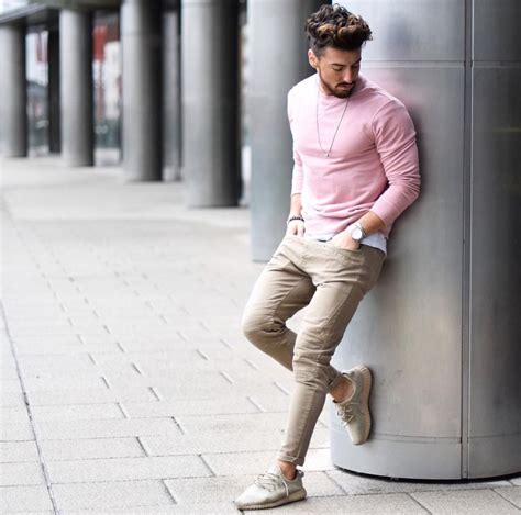 Looks Masculinos A Cor Rosa Streetwear Moda Masculina Estilos