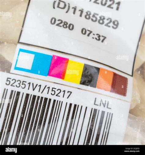 Mis Aligned Colour Register Strip On Asda Jumbo Blanched Peanuts