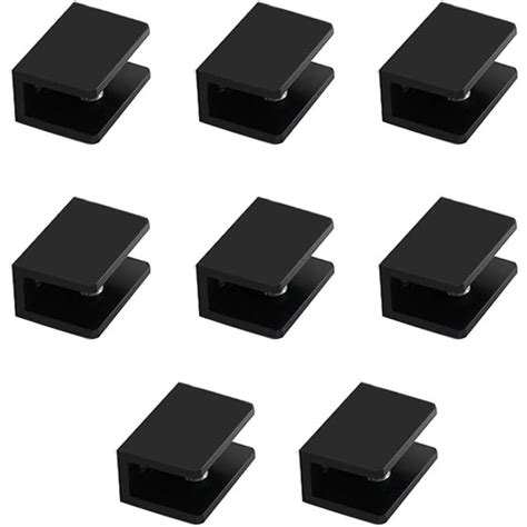 Комплект от 8 x стъклени скоби, алуминиева сплав, 28 x 13,5 x 20 mm ...