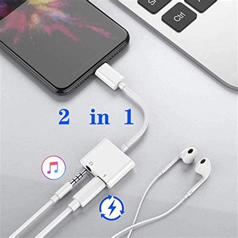 Headphone Adapter For Iphone 2 In 1 Headphone Adapter 3 5mm Headphone Audio Splitter Adapter