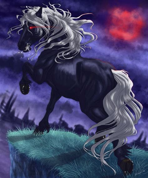 Demon Horse Demon Horse Fantasy Creatures Horses