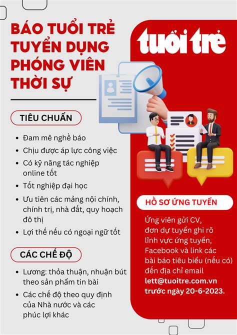 Báo Tuổi Trẻ Tuyển Dụng Phóng Viên Thời Sự Tuổi Trẻ Online