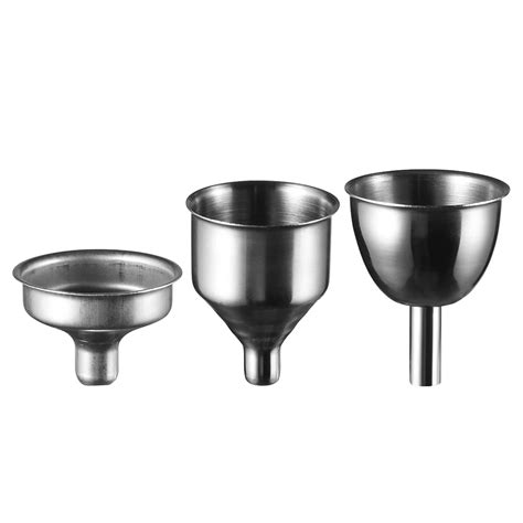 Pc Mini Stainless Steel Bar Wine Flask Funnel Small Mouth Funnels For