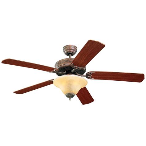 Monte Carlo Homeowners Deluxe 52 In Tuscan Bronze Mahogany Ceiling Fan