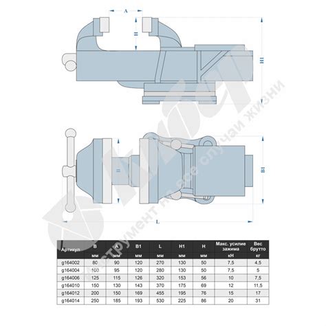 Тиски слесарные 100 мм, поворотные, стальные, с наковальней 5.0кг ...