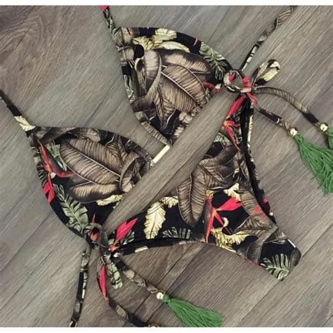 MAILLOT DE BAIN Ensemble deux pièces brésiliennes Bikini pour femmes
