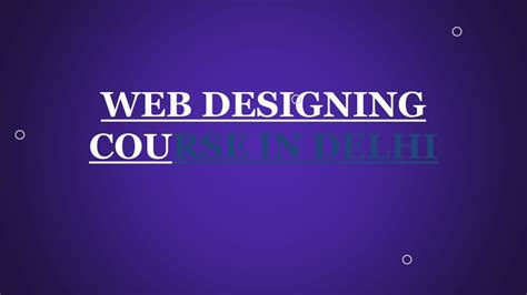 Ppt Web Designing Courses After Th Powerpoint Presentation Free