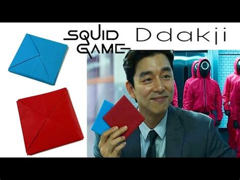 How To Make Ddakji Squid Games Paper Flipping Game Origami Ver