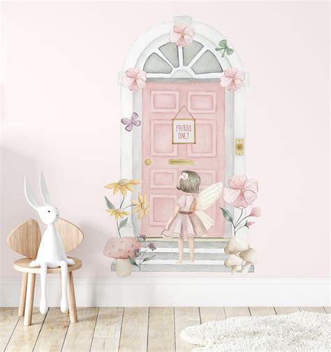 Flower Fairy Door Decal Ginger Monkey
