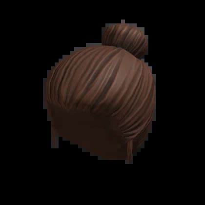 Short Center Straight Ponytail Brunette Roblox Item Rolimon S