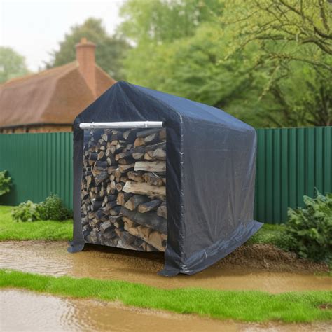 LoLado 6x8ft Outdoor Storage Shed Portable Heavy Duty Outdoor Garage