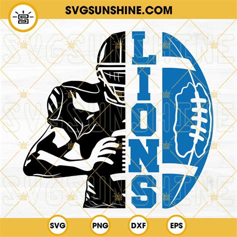 Detroit Lions Svg Bundle Detroit Lions Logo Svg Nfl Svg Football Svg