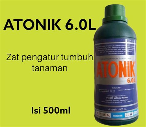 Jual ZPT ATONIK 6 0 L 500 ML PUPUK CAIR HORMON ZAT PENGATUR TUMBUH Di