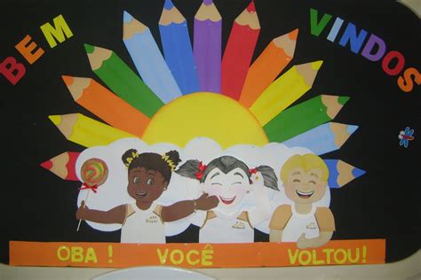 Mural Bem Vindos Escola - Painel Bem Vindos Escola - RETOEDU