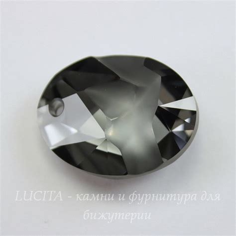 6911 Подвеска Сваровски Kaputt Oval Crystal Silver Night 26 мм Купить