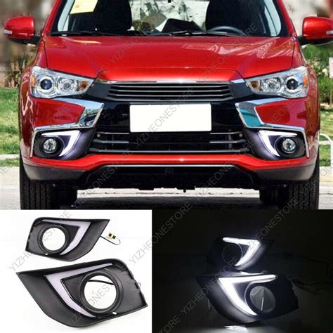 White LED Daytime Running Light For Mitsubishi Outlander Sport ASX RVR