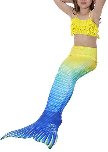 Das Beste M Dchen Meerjungfrauen Bikini Kost M Meerjungfrau Schwimmanzug Badeanz Ge Tankini