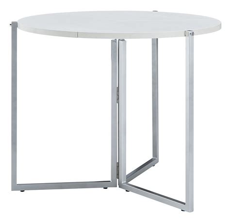 Белый круглый складной стол ES-12675 - купить в Москве, GloMart.ru