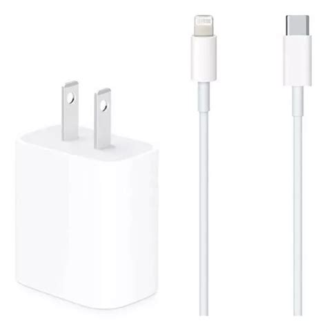 Cargador Apple Cubo W Y Cable Lightning O Tipo C Original Cuotas