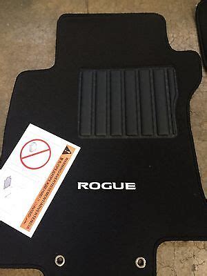 NEW OEM NISSAN ROGUE 2008 2013 BLACK CARPET FLOOR MATS 4 PC SET EBay