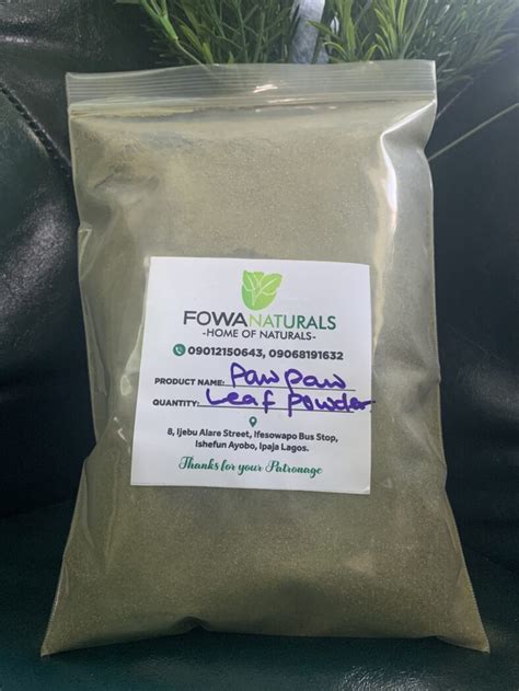 Pawpaw Leaf Powder Fowanaturals