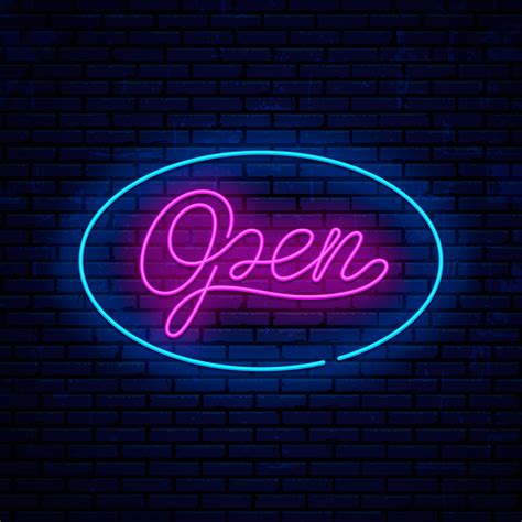 neon open sign