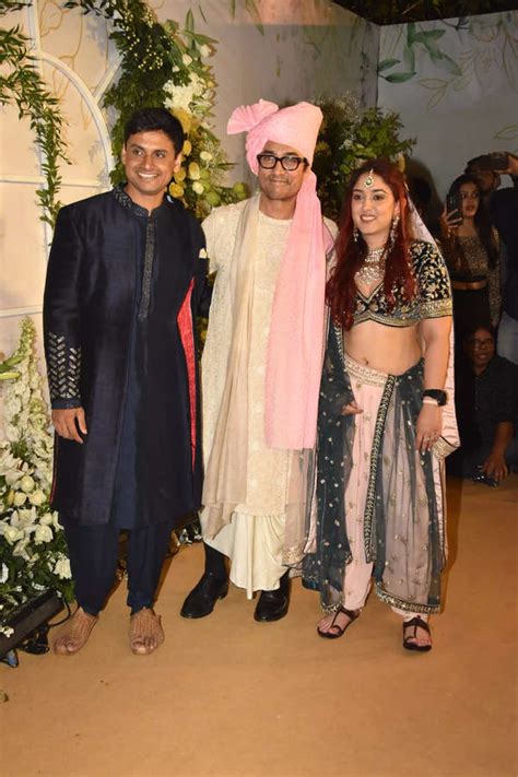 Aamir Khan Poses With Newly Married Ira Khan And Nupur Shikhare At