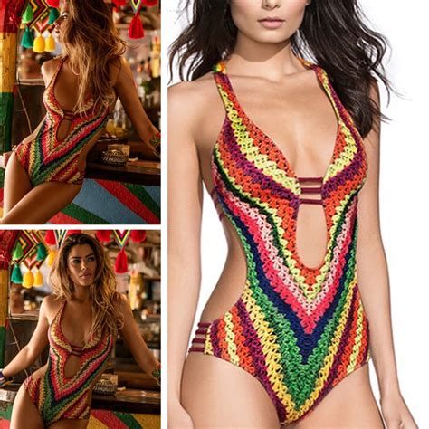 High Neck 2017 Women Mesh Bikinis Swimsuits Mesh Sexy Push Up Halter