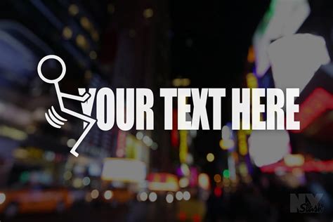 Custom Fuck It Stick Figure Vinyl Decal Sticker Personalized Laptop Sticker Car Decals