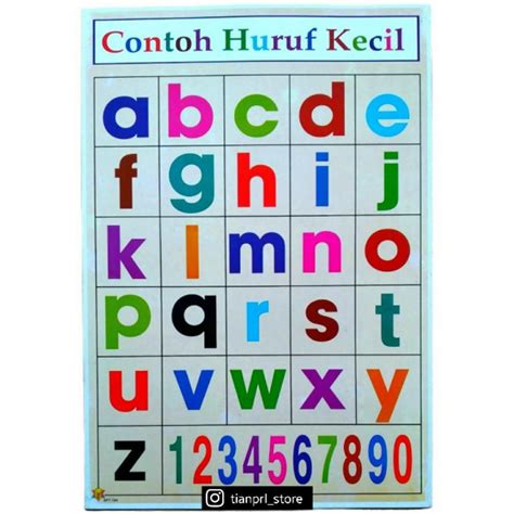 detail gambar huruf abjad kecil koleksi nomer