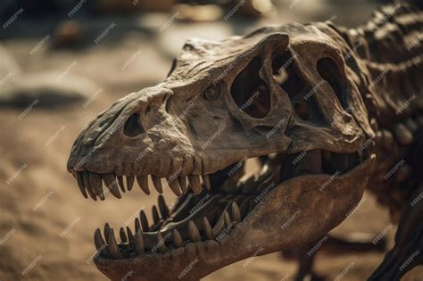 Premium Ai Image Dinosaur Fossil Tyrannosaurus Rex Found By