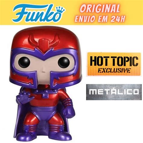 Funko Pop Marvel Magneto Met Lico Exclusivo Hot Topic Shopee Brasil