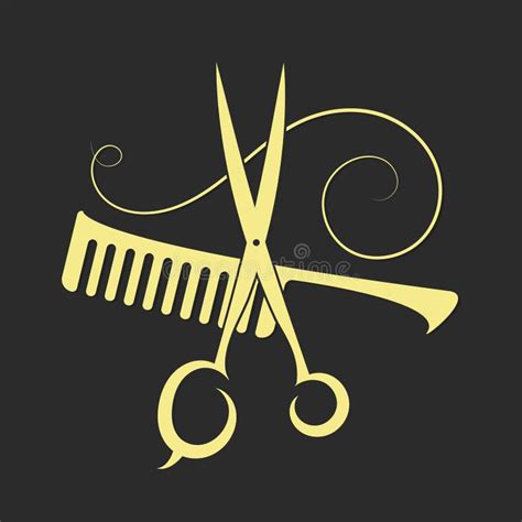 Ciseaux Et Peigne De Coiffure Stock Illustrations Vecteurs And Clipart