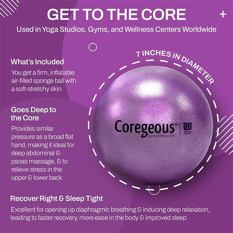 Tune Up Fitness Coregeous Ball For Psoas Release And Lower Back Relief