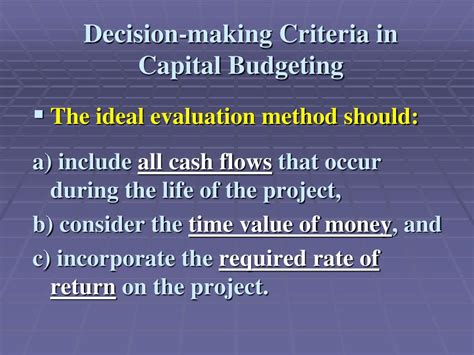 Ppt Chapter 9 Capital Budgeting Decision Criteria Powerpoint Presentation Id4680429